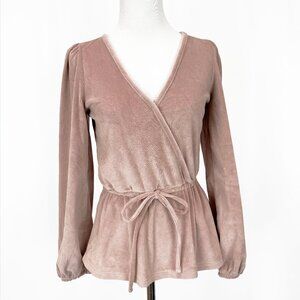 Madewell Women's Size XXS Dusty Rose Corduroy Top Blouse Shirt